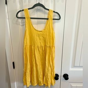 American eagle yellow mini dress size large